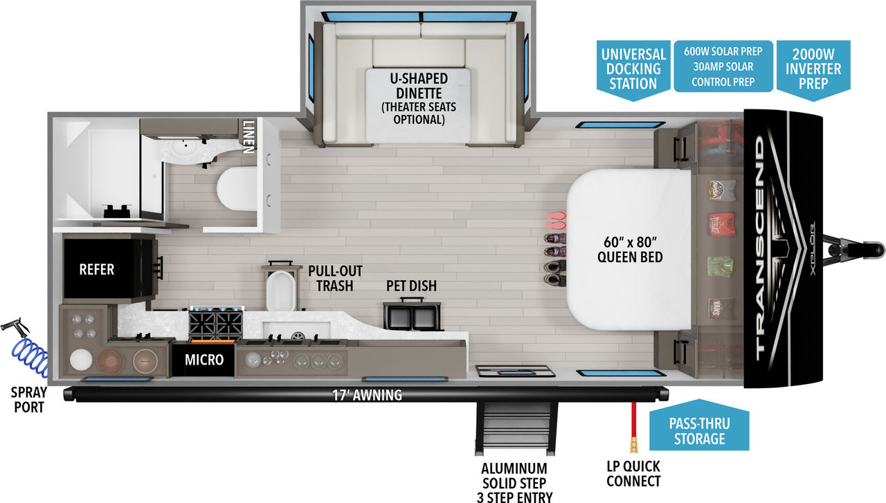 Image of floorplan for 2024 TRANSCEND 200MK par GRAND DESIGN