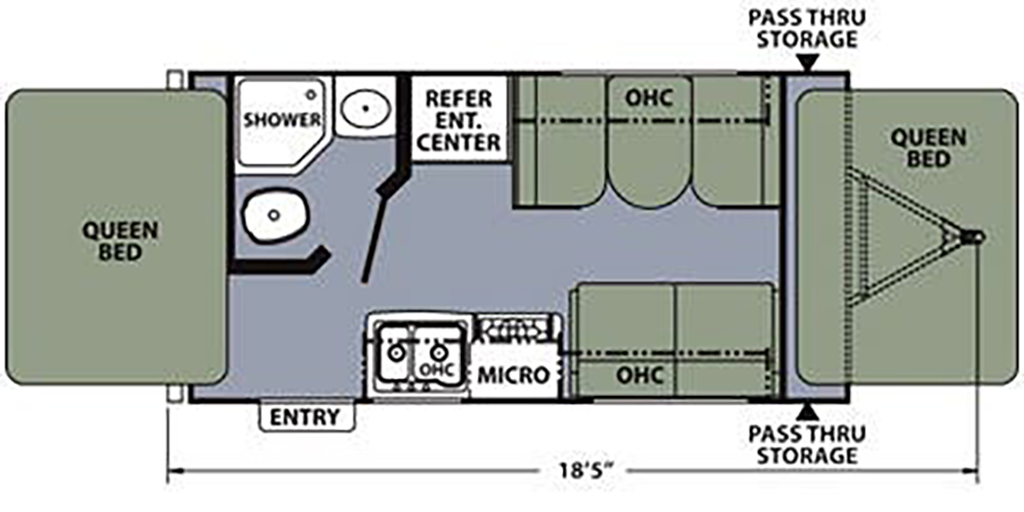 Image of floorplan for 2015 APEX 151RB par COACHMEN