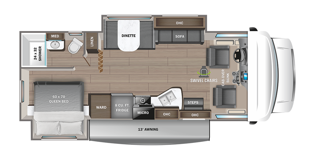 Image of floorplan for 2023 REDHAWK 26XD par JAYCO