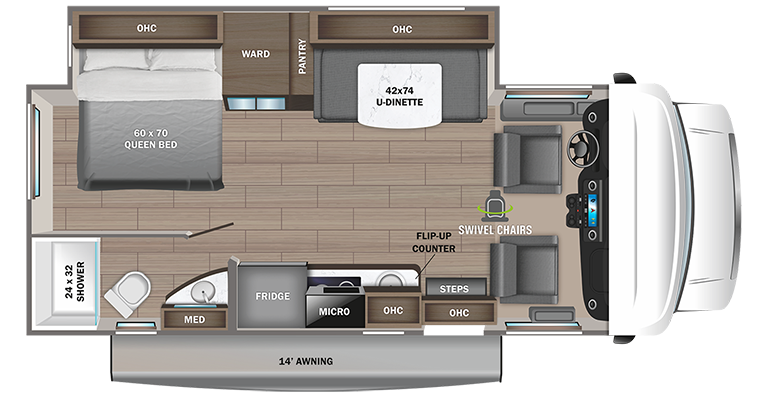 Image of floorplan for 2023 MELBOURNE 24L by JAYCO