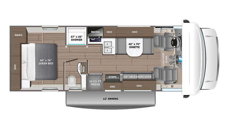 Image of floorplan for 2024 REDHAWK SE 27NF by JAYCO