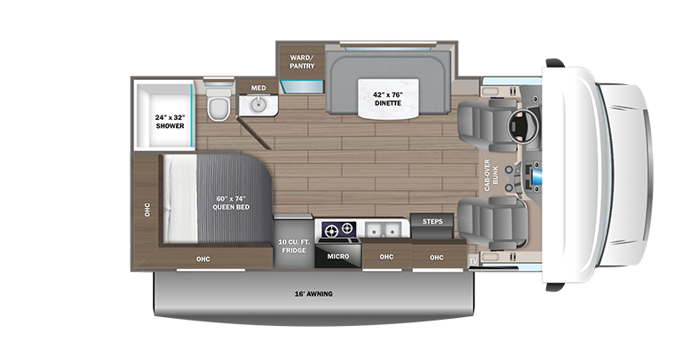 Image of floorplan for 2024 REDHAWK SE 22A by JAYCO